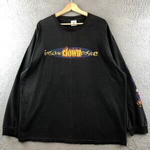 Vintage Insane Clown Posse ICP Long Sleeve Graphic T Shirt Band Tee 2XL